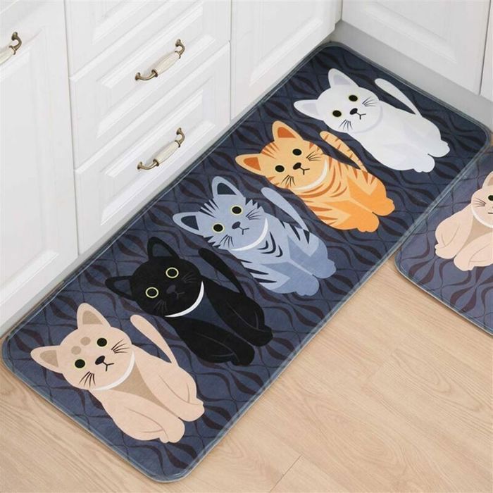 Tapis De Couloir/cuisine Lavable Antidérapant - 40x60 Cm (autres Tailles Dispo) - Polyester Avec Dos Caoutchouc - Absorbant