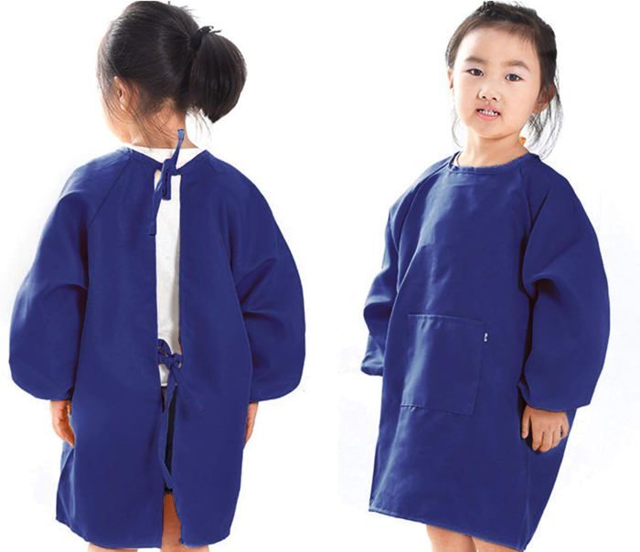 O-Kinee Lot De 2 Tabliers Enfant Avec Poches - Tablier Peinture/Cuisine 8-12 Ans - Réglable & Imperméable