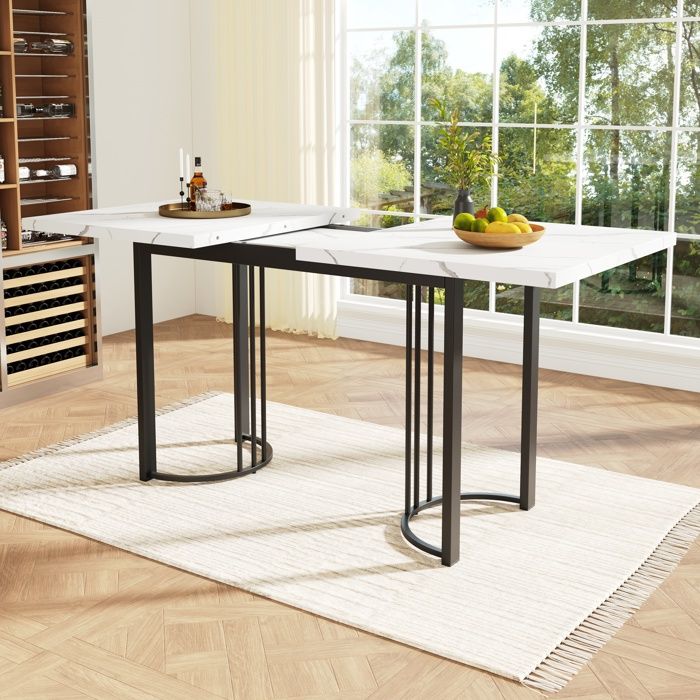 Table à manger extensible (140 - 1795 × 80cm) table à manger extensible table à manger de cuisine déconomie despace salle à
