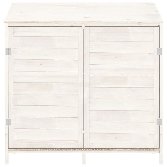 RemiseArmoire Malle de jardin Remise de jardin Blanc 102 x 52 x 112 cm Bois de sapin solide JILIMAISON2025 23437022
