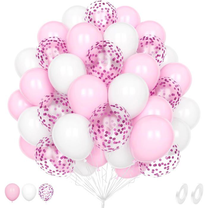 Larber Arche Ballon Blanc 100 Pièces Pour Anniversaire, Mariage, Baptême, Baby Shower, Noël - Latex Helium Décorations