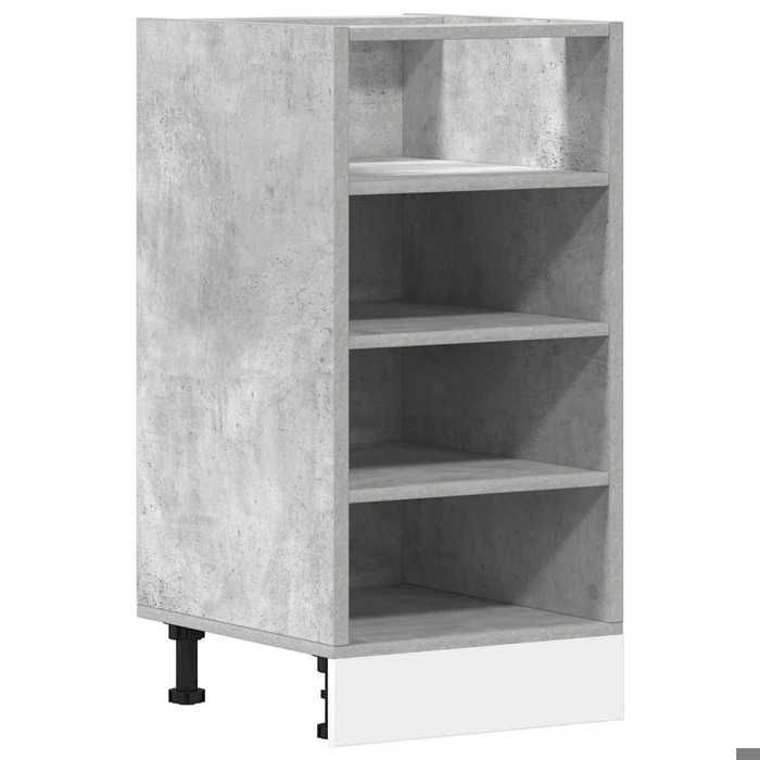 Bonne qualité - Armoire de plancher Riga - gris béton - 40x445x815cm - MAW46513767