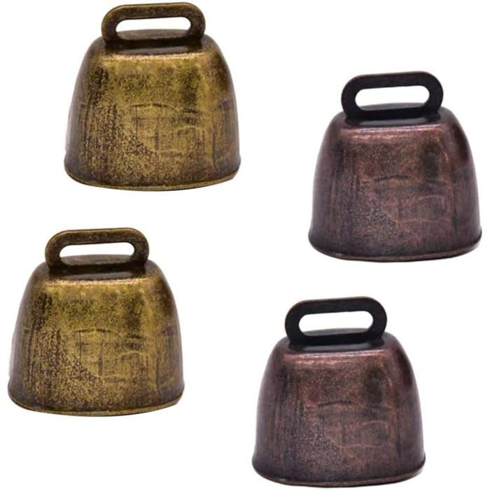 Pcs Cloche De Vache en Métal Clochettes De Cuivre Shepherd De Bell Cloche De Vache Ferme De Bell Agriculture Accessoires de