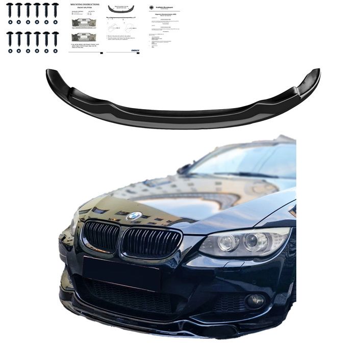 Kit Spoiler Avant Pour BMW E92 E93 2010-2013 - Noir (ABS, Pour Pare-chocs M Sport Uniquement) - 6