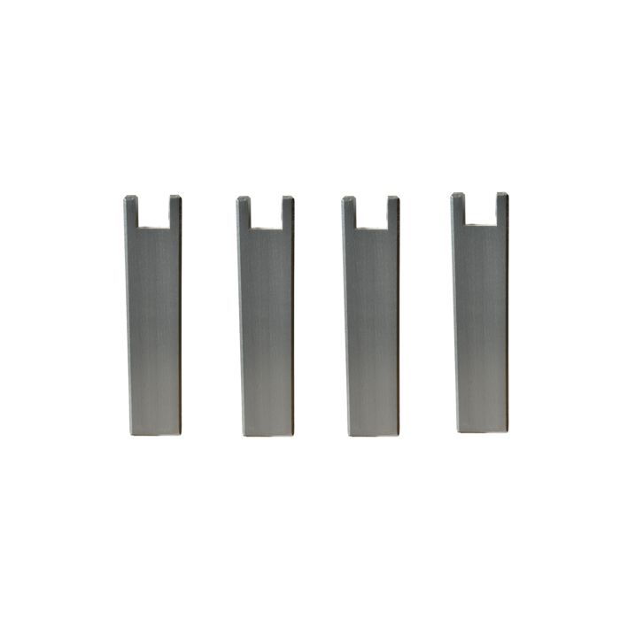 4 pieds carrés pour cadre à lattes bois anthracite 25 cm - Anthracite - Fabriqué en France - Someo 4 pieds carrés pour cadre à lattes bois anthracite 25 cm - Anthracite - Fabriqué en France - Someo