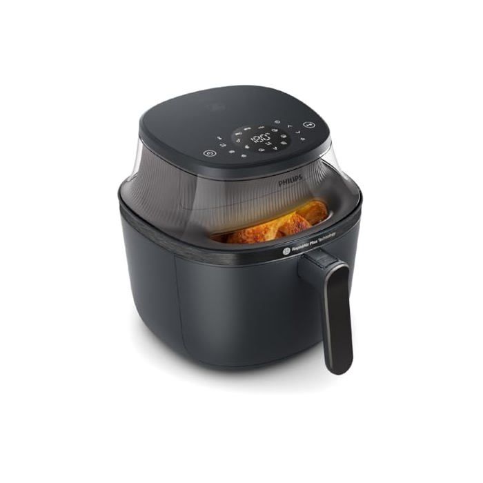 Philips Air Fryer Série 3000 7 2 fenêtre de cuisson friteuse 16 en 1 technologie RapidAir Plus élimination des graisses application de recettes HomeID facile à nettoyer NA34000 - vue 3