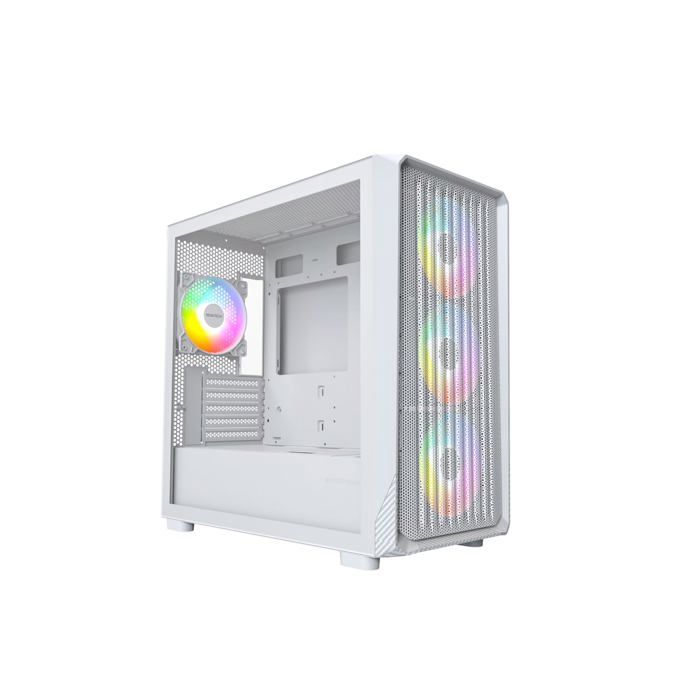 Boîtier PC Micro ATX Montech X5M Ventilateurs ARGB Panneau en verre - vue 2