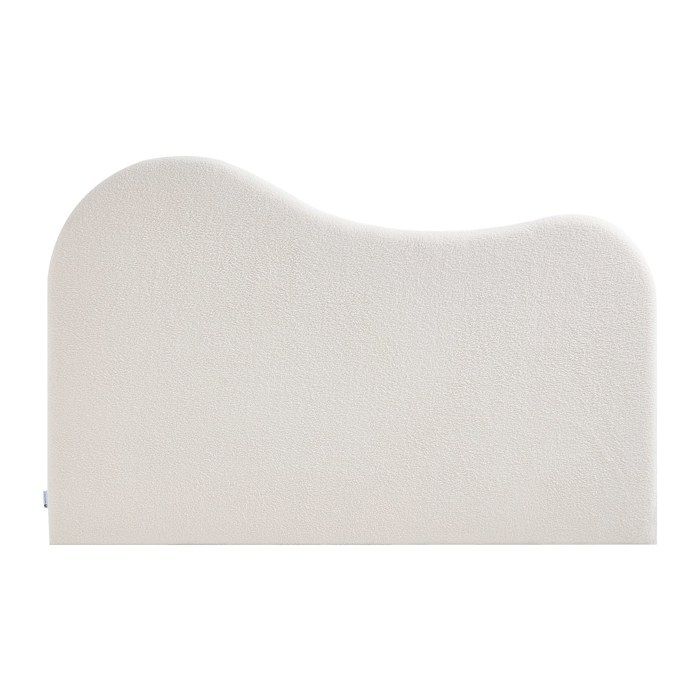 Tête de lit 160 cm - Tissu bouclette - Blanc - VORIOTA Tête de lit 160 cm - Tissu bouclette - Blanc - VORIOTA
