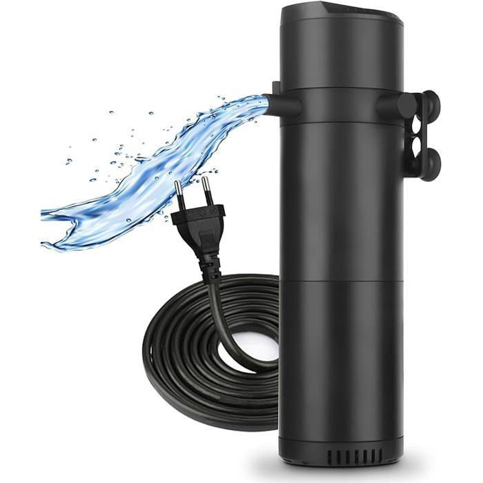 Comparer les prix de Filtre intérieur daquarium pour Aquariums 50-200L Filtre daquarium réglable 12W 800L/H avec Double 12W 800L/H PEINTURE AQUARELLE