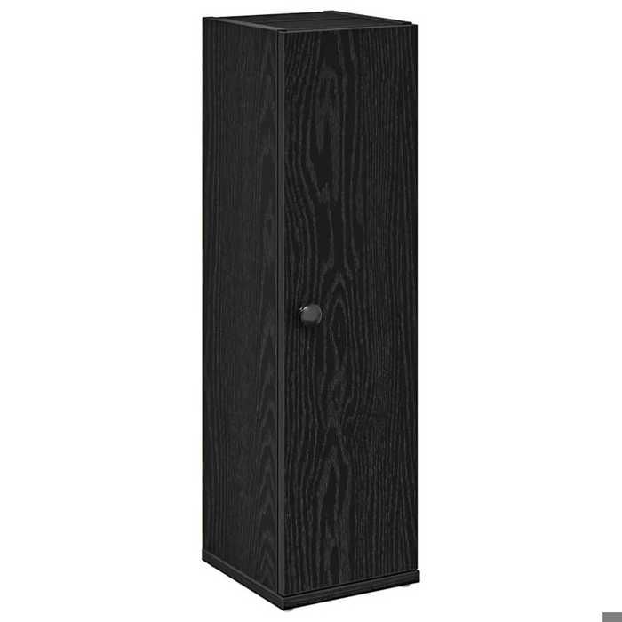 Noir Mobilier de bains - Meuble de salle de bain - avec porte-rouleau noir 205x22x72 cm m7626