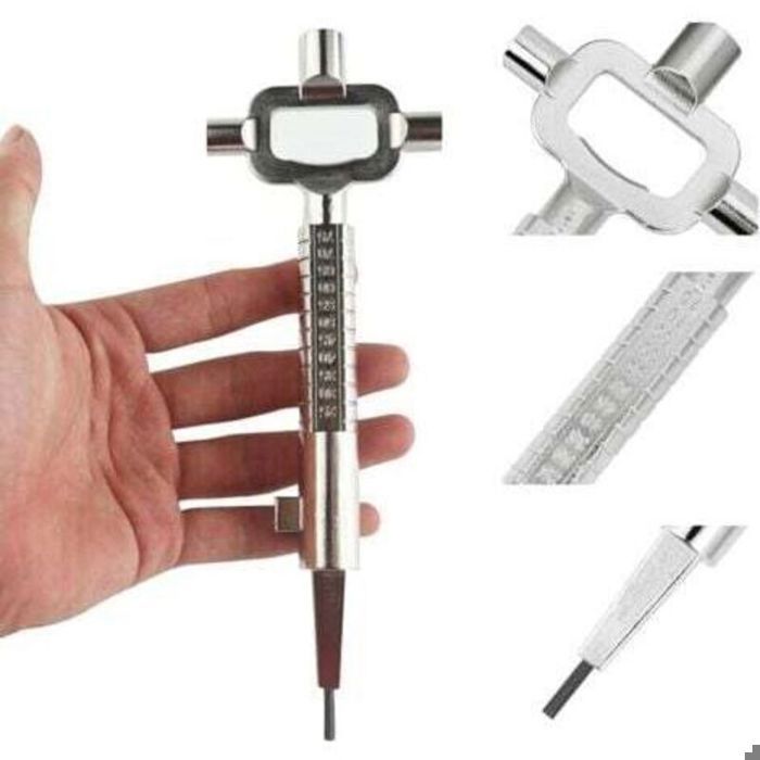 Clé Architecte Zinc Multifonction Anti-corrosion avec Allen – Universelle & Précise