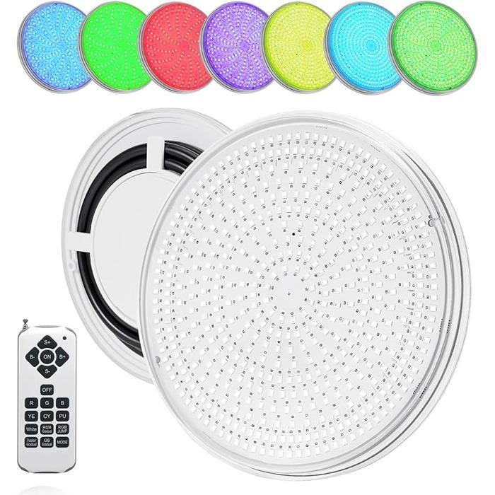 LED Piscine Lampe de Piscine Pne RGB 36W Étanche Multicolore avec Télécommande 12V AC/DC 36W pne