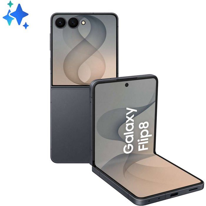 Smartphone pliable graphite - SAMSUNG - Galaxy Flip 8 - 256 Go - 12 Go RAM - Écran 6 9 Full HD+ Dynamic AMOLED 2X