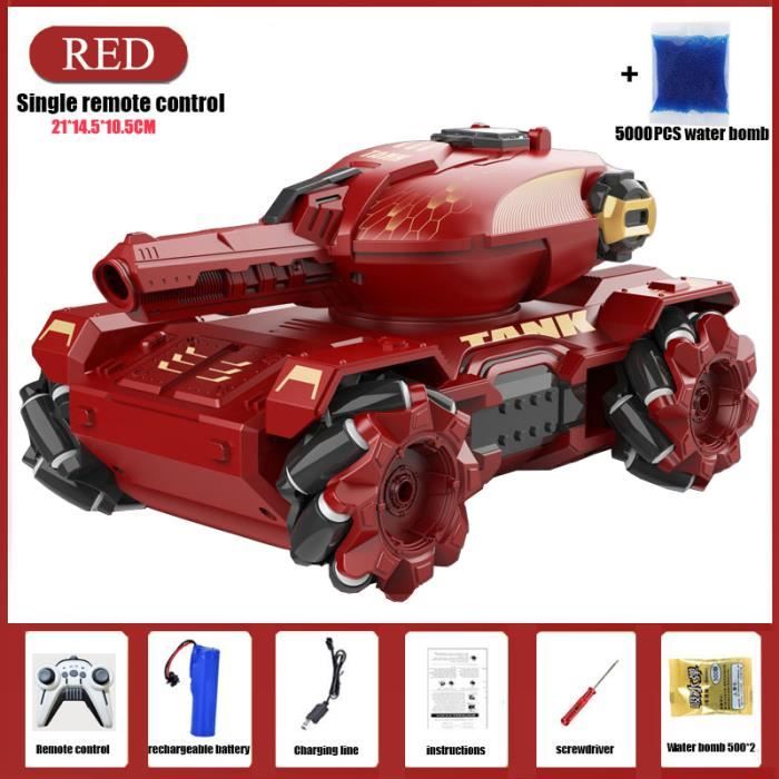 Voiture RC Drift Tank Lehua - Bombe à Eau, Télécommande - Jouet Enfant 6-12 Ans - Orange