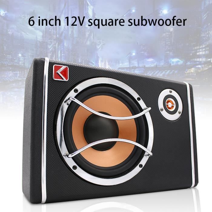Caisson De Basses DSYOGX 8" 600W - Subwoofer Actif Pour Voiture (montage Sous Siège)