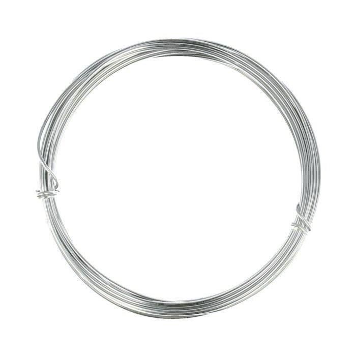 5 Mètres Fil Aluminium Argenté - Fil pour Tricotin