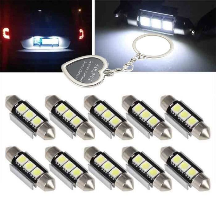 3 SMD DEL C5W Canbus Xénon Blanc Plaque D/'immatriculation Ampoule Vauxhall ZAFIRA