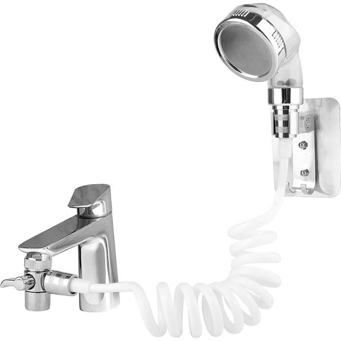 Ensemble Pommeau Douche pour Lavabo Douchette Adaptable sur Robinet Flexible de Robinet de Cuisine,Douchette de Salle de Bain Parfait pour Laver les Cheveux ou Nettoyer Animaux de Compagnie Ensemble Pommeau Douche pour Lavabo Douchette Adaptable sur Robinet Flexible de Robinet de Cuisine,Douchette de Salle de Bain Parfait pour Laver les Cheveux ou Nettoyer Animaux de Compagnie