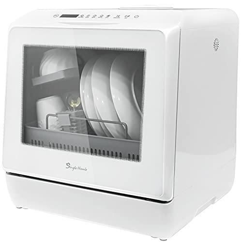 Hermitlux Lave-Vaisselle Portable de Comptoir, 5 Programmes de Lavage