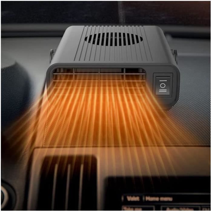 Baceyong Chauffage Portable Pour Voiture, 12 V 150 W 2 En 1 Chauffage/Refroidissement, Mini Chauffage De Voiture Avec Allume-Cigare Plug-in, Dégivreur De Pare-Brise