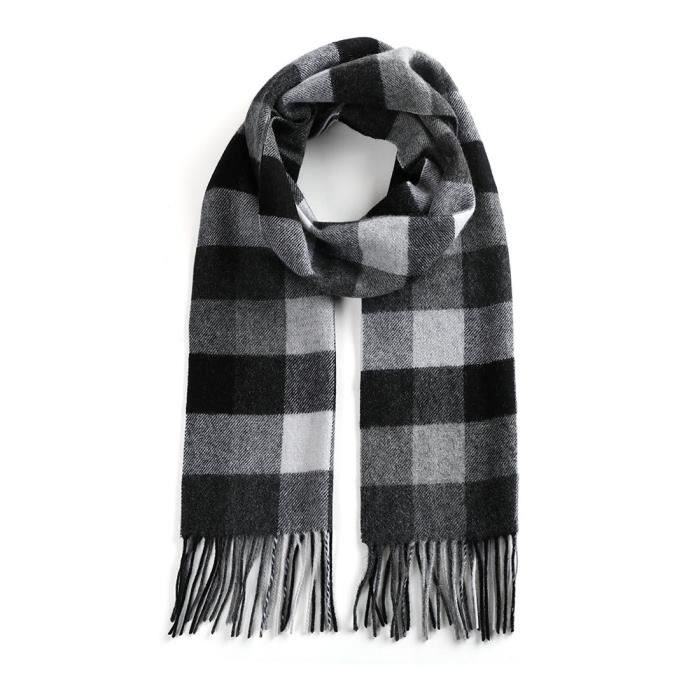 Écharpe En Cachemire Pour Homme - Ultra Douce, 185x65 Cm, Idéale Hiver Et Automne, Style Décontracté - 13