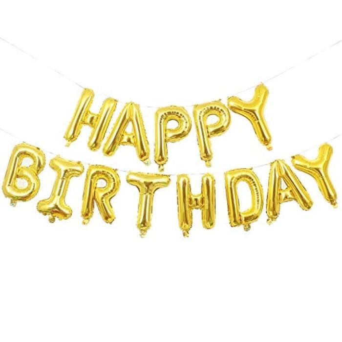 Auto Gonflant 16" pouces Aluminium Numéro & Lettres Ballons Joyeux Anniversaire ballons Auto Gonflant 16" pouces Aluminium Numéro & Lettres Ballons Joyeux Anniversaire ballons