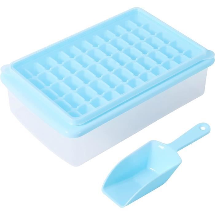 Bac à Glaçons 2 En 1 Avec Couvercle Et Paille - Moules Flexibles En Silicone Pour Café, Bières, Jus Et Boissons (vert, 800 Ml