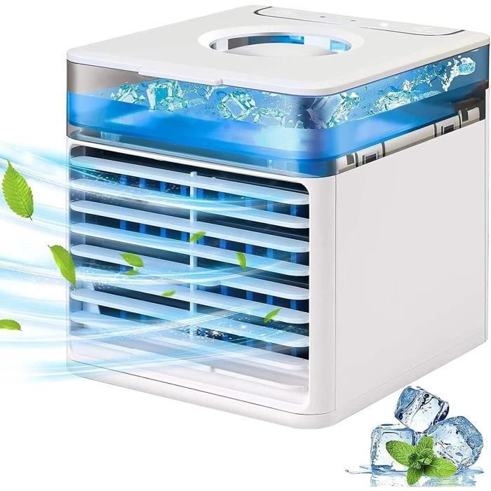 Mini Climatiseur Portable Led Usb Ventilateur De Refroidissement Purifier 2 Glaciere Silencieux