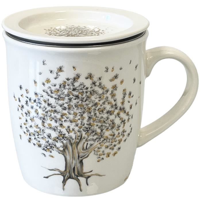 Mug infuseur de thé avec filtre à graver
