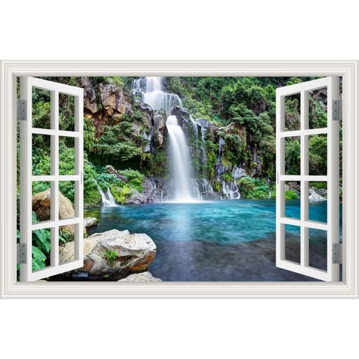 Peinture Diamant 5D ZHXXFD - Kit Broderie Forêt Lac Montagne 40x50cm, Grand Format Paysage Complet