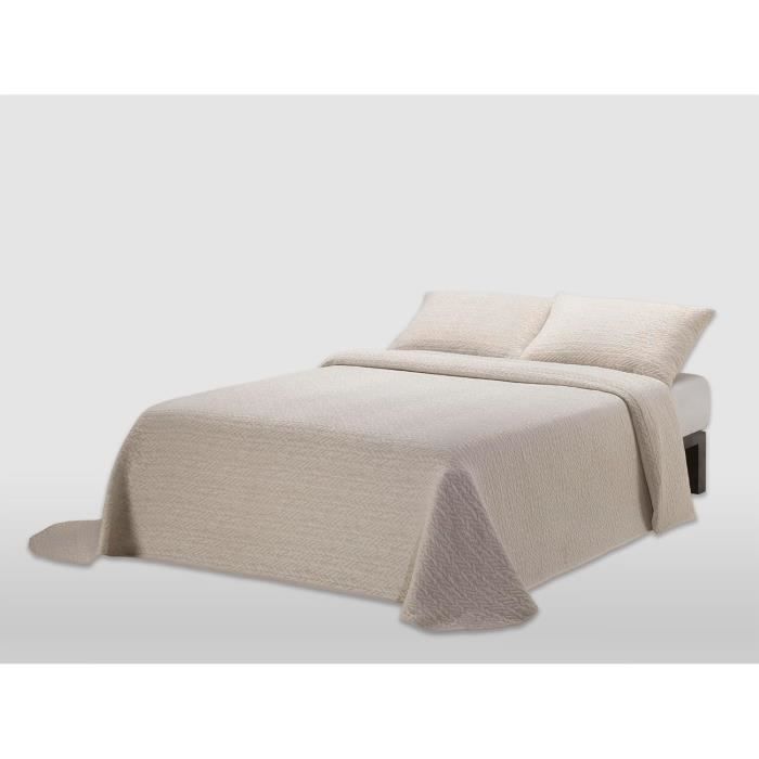 Sprei voor eenpersoonsbed, 180 x 220 cm, katoen, jacquard, geel