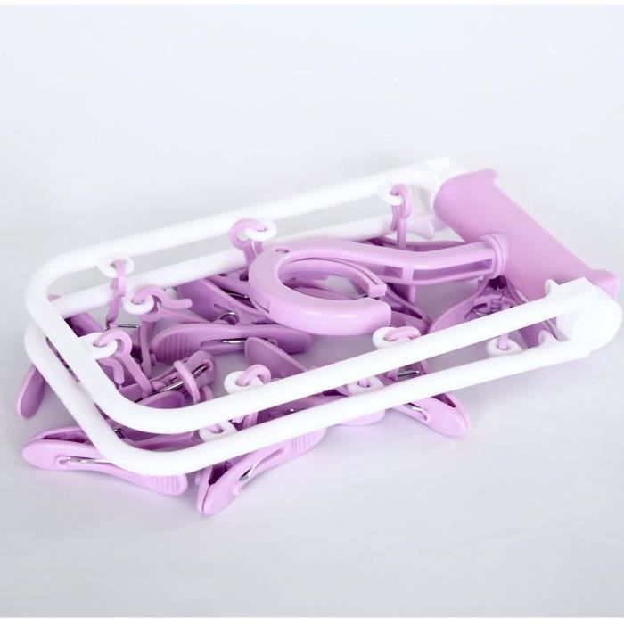 Robe Porte-Pinces à Linge Wenko - Pour 125 Pinces Multicolore | Accroche Sur Corde à Linge