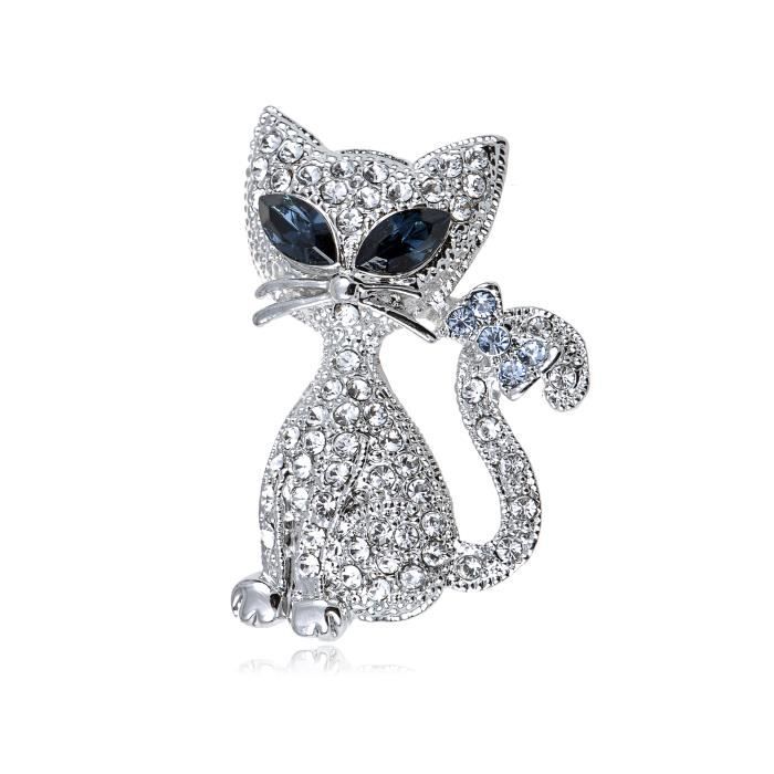 Cristal Elements Eye Chat Siamois Kitty Cat Bow Broche Queue Fashion Achat Vente Broche Cristal Elements Eye Chat S Femme Adulte