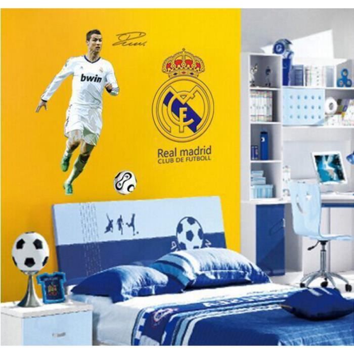 Amacigana Sticker mural Cristiano Ronaldo en forme de silhouette de Ronaldo pour chambre etc mur chambre 