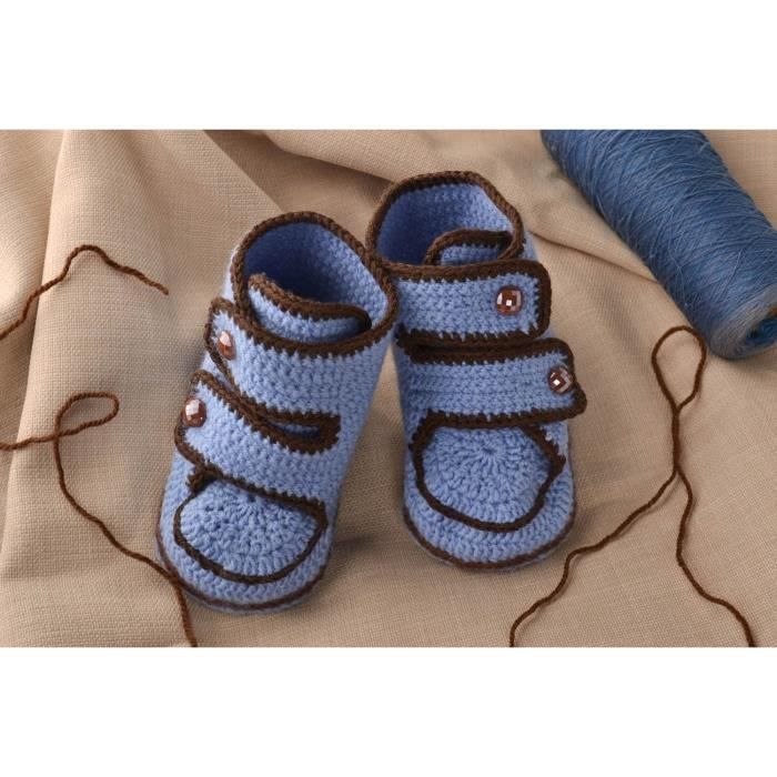 Chaussons Bebe Tricot Fait Main Chaussures Bebe Chaudes Vetements Enfant Cdiscount Pret A Porter
