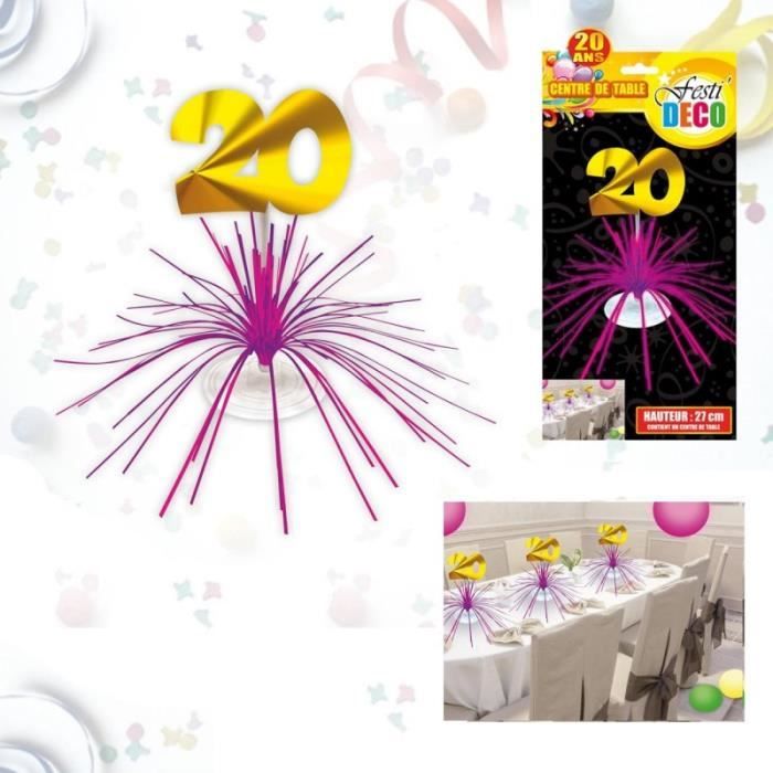 Centre De Table Anniversaire Ans Cdiscount