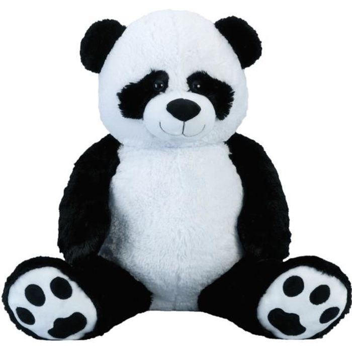 Panda géant XXL Cuddly 100 cm en Peluche Grand Animal en Peluche Panda  veloutée - pour l'amour - Cdiscount