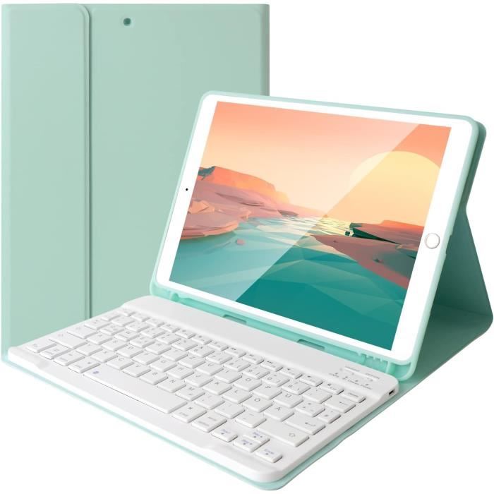 Étui Protection Tablette KINGRID W90/T90 11" - Coque Rigide Triple Pliage, Support Magnétique, Résistance Aux Chocs, Vert
