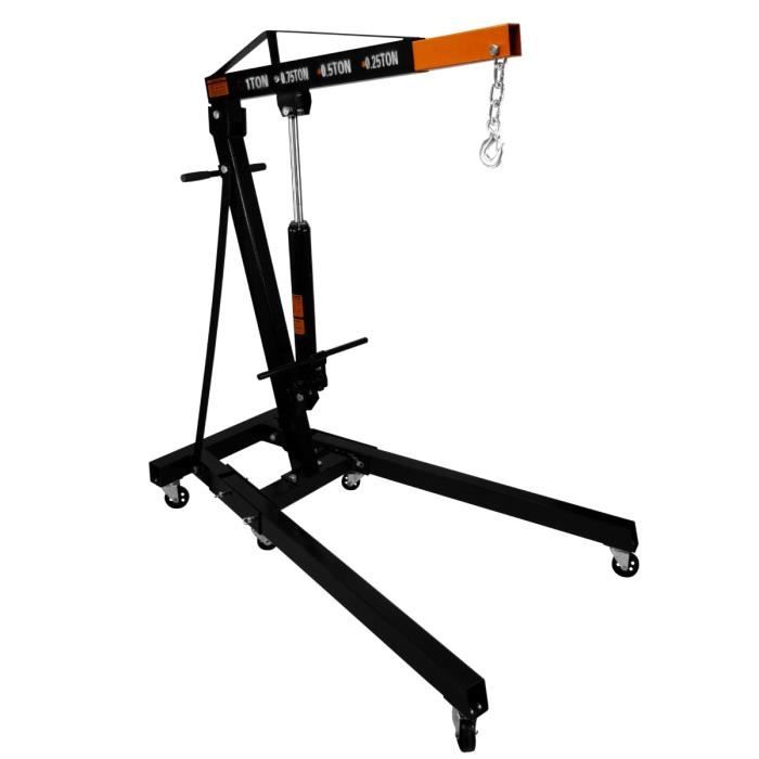 Grue Hydraulique - T-MECH - Palan 1 Tonne - 4 Positions - Pliable - 6 ...