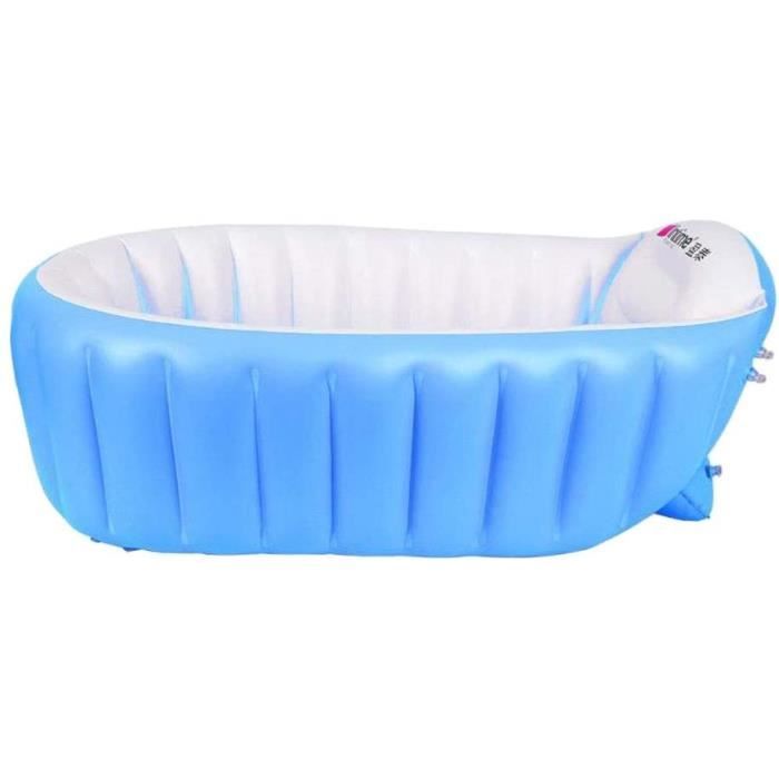 2x Baignoires Gonflables Bébé PandaEar - Avec Siège Intégré - Portable Pour Voyage - Dès 3 Mois