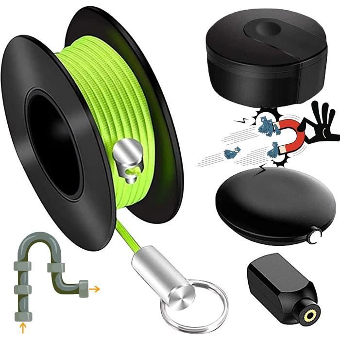 Les produits   Attache gaine éléctrique et câble - Tire fils  nylon noir 20M