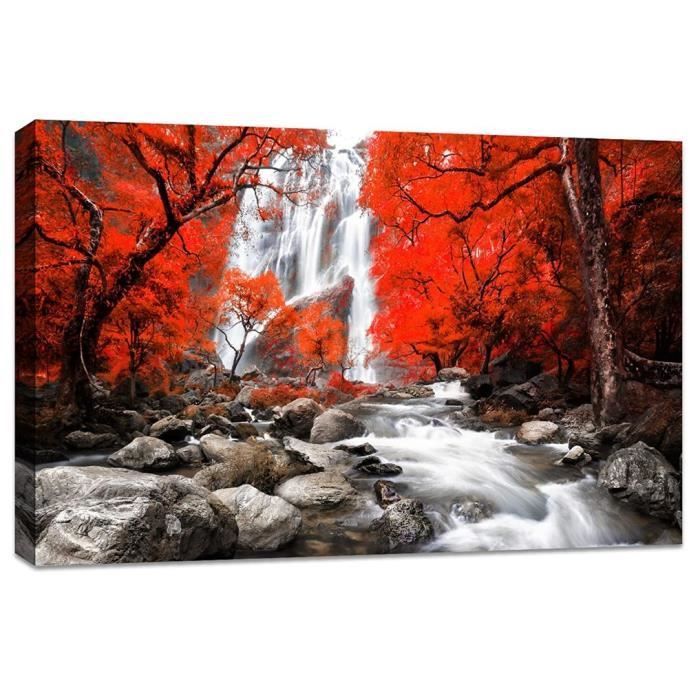 Tableau Jésus Crucifixion - Art Chrétien Sur Toile Tendue Sur Cadre Bois - Neuf - Idée Cadeau Pâques