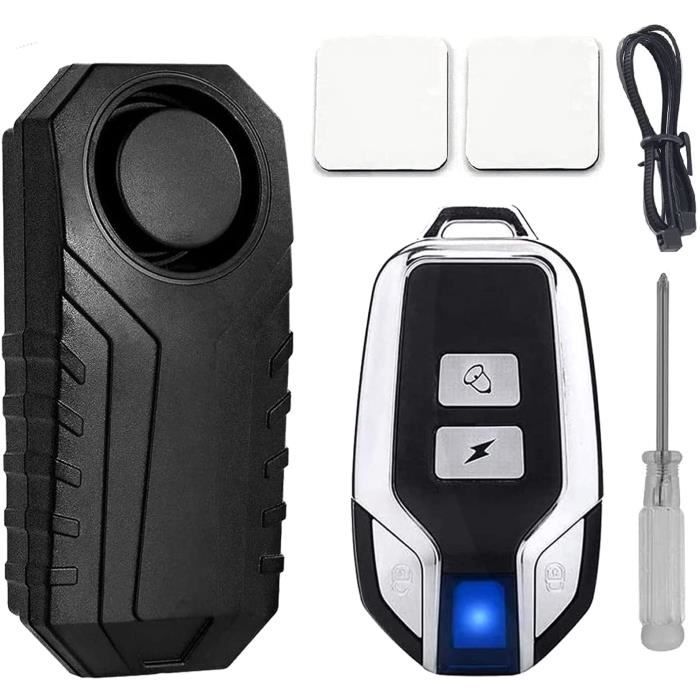 Alarme Antivol Pour Vélo Et Scooter - 113 DB, Télécommande Sans Fil, étanche IP66 - Sécurité Moto, Vélo électrique