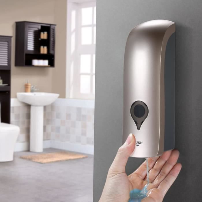 Distributeur De Savon Manuel 1000 Ml - Distributeur Mural En Plastique Pour Shampoing Apres Shampoing Gel Douche Pour Salle De Bain Ou Cuisine 96326681