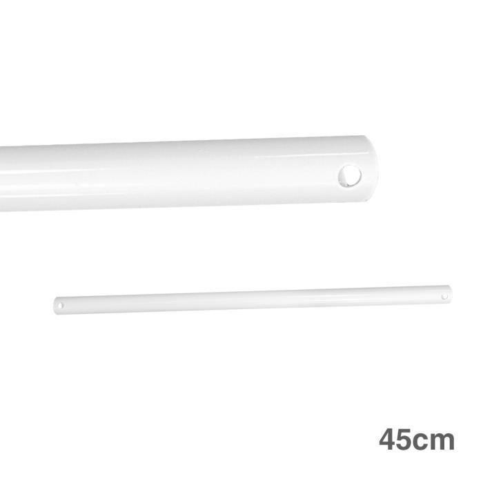 RALLONGE DE TUBE DE 45CM BLANC POUR VENTILATEUR DE PLAFOND