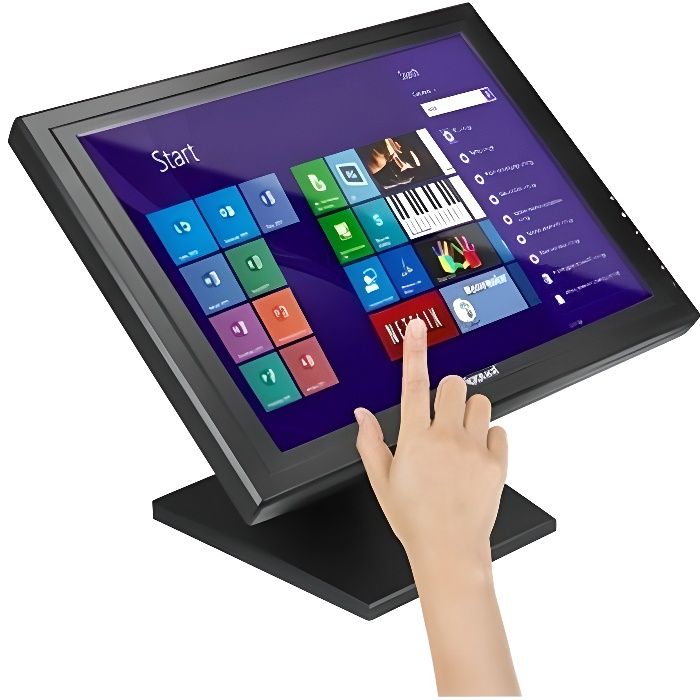Moniteur à Ecran Tactile iggual MTL15B 15 LCD XGA USB Noir – iggual – MTL15B – 15 – Ecran tactile – USB – LCD