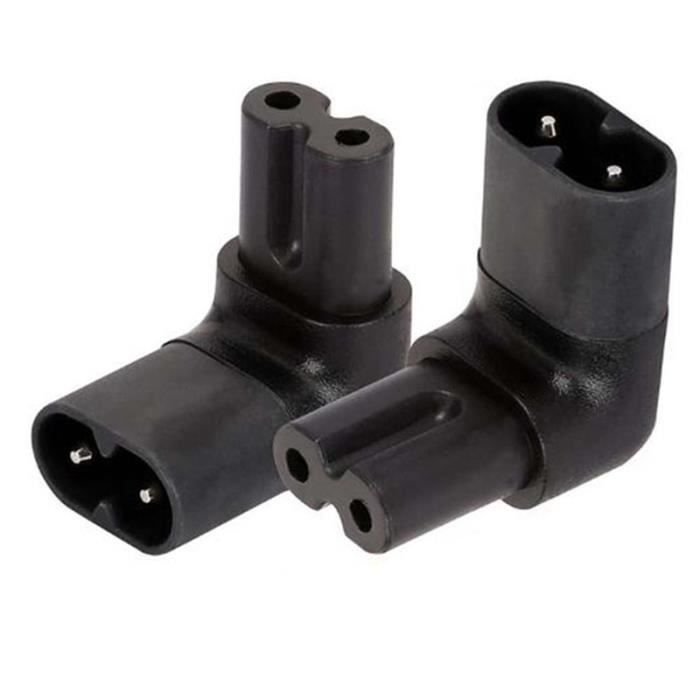 IEC320 C8 à C13 Convertisseur De Puissance, Coque En PVC Résistante 5 Pcs Adaptateur De Prise 250V Pour Ordinateur Portable