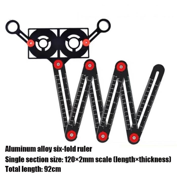 Niveau Pliable Avec 3 Sections, Outil De Mesure Multi-angle Pour