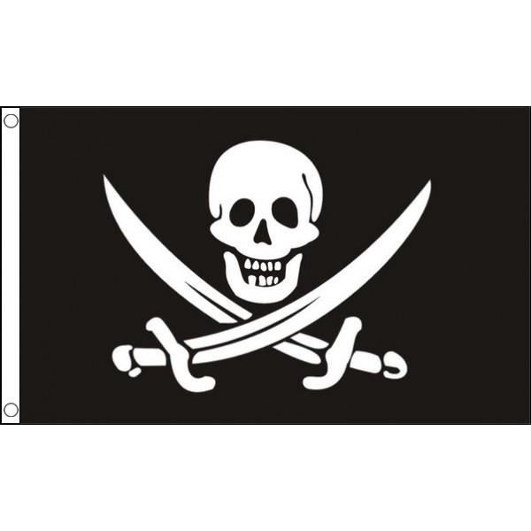 Drapeau Pirate Jack Rackham 150x90cm - pirates  - Cdiscount Maison