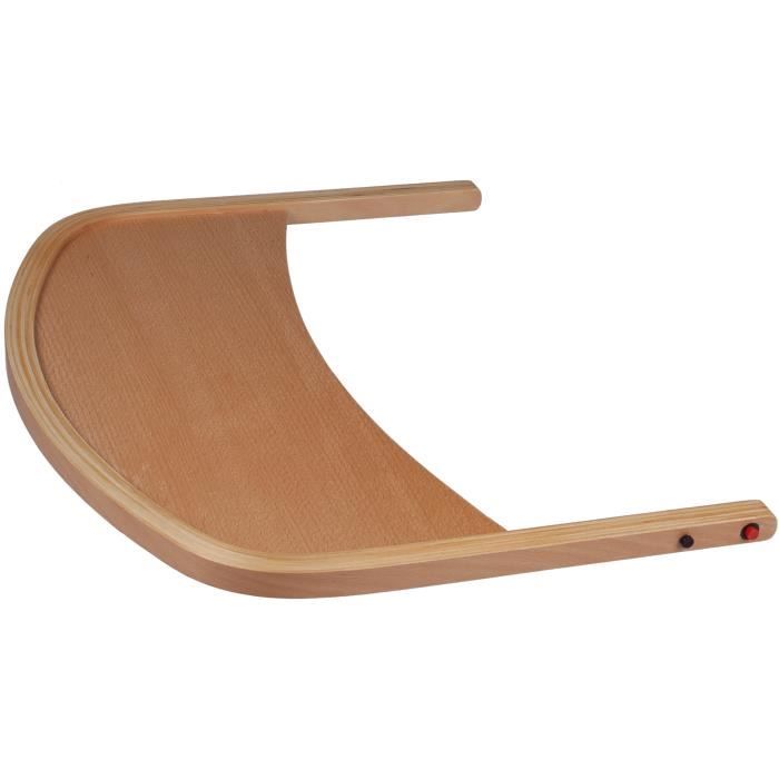 Plateau de chaise haute Family en bois naturel